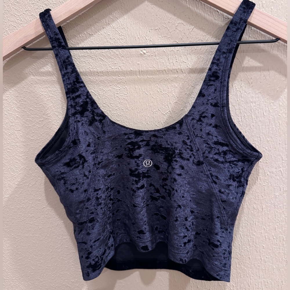 Lululemon Crushed Velvet Crop Top